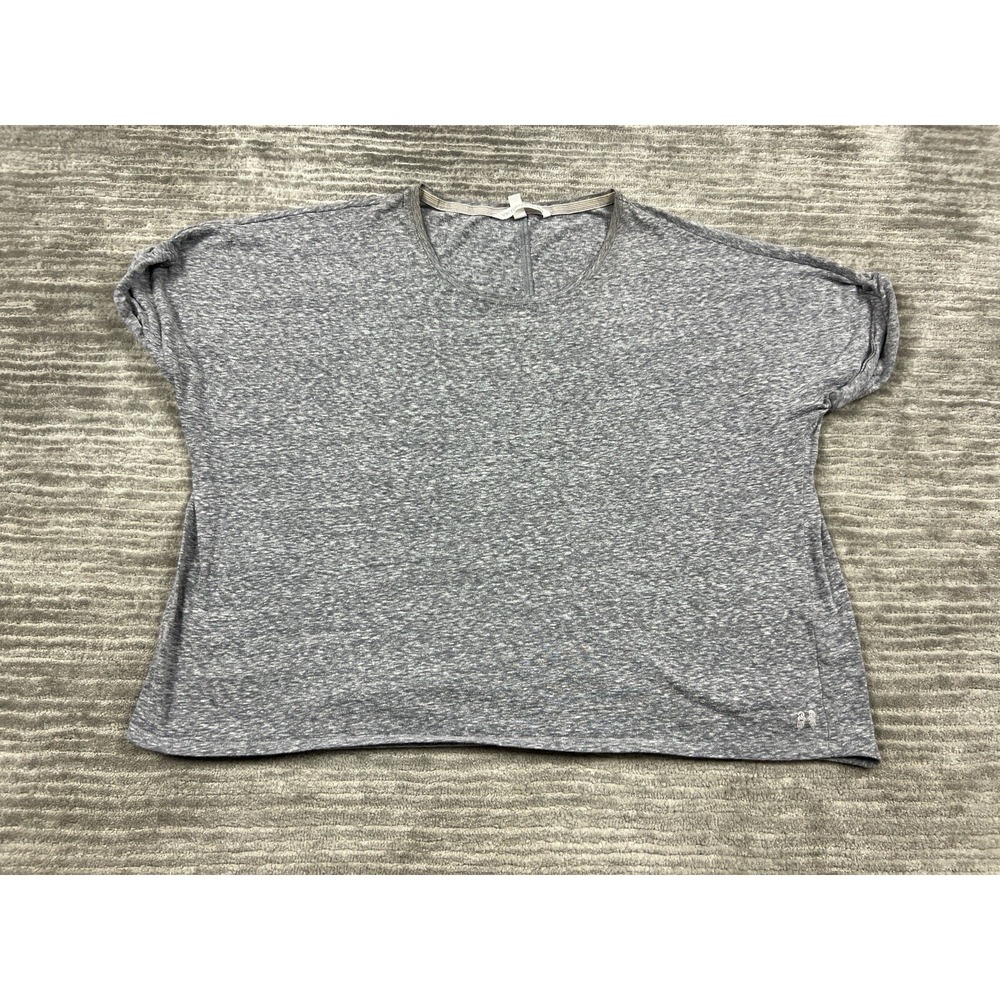 Victoria's Secret T-Shirt Womens Medium Gray Heathered Relaxed Short Sleeve Tee
